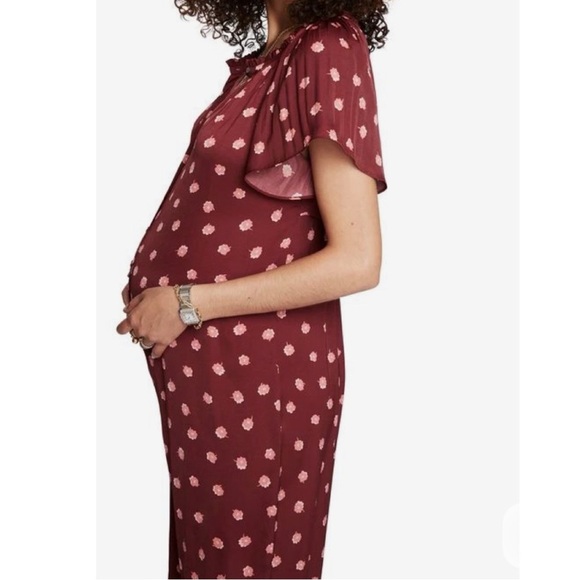 Hatch The Regina Jumpsuit Wine Camellia Floral Print, size Medium / 2 - Picture 10 of 12